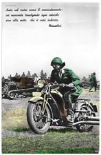 Cartolina militare motociclist usato  Trieste