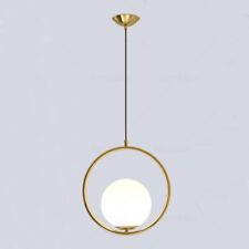 Used, MZStech Modern Fashion Gold Iron&Glass Spherical Pendant Light Base on E27 Bulb for sale  Shipping to South Africa