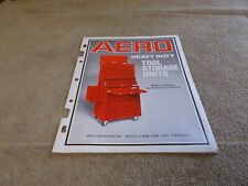 VGT 1980s AERO TOOL STORAGE BOX CHEST CASE MECHANIC ROLLAWAYS 8 pgs CATALOG AD for sale  Shipping to United Kingdom