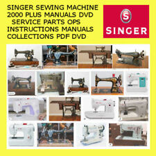  Máquinas de costura Singer 2000+ manuais de serviço peças instruções operacionais PDF DVD!! comprar usado  Enviando para Brazil