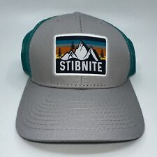 STIBNITE Meshback Trucker Hat Gray and Turquoise NWOT , used for sale  Shipping to South Africa