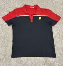 Camisa polo masculina bordada Puma Ferrari Scuderia SF tamanho M vermelha e preta comprar usado  Enviando para Brazil