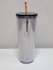 "Starbucks Tumbler Teacher con cuaderno de paja a lápiz taza de papel 24 oz ventilación 9" segunda mano  Embacar hacia Argentina
