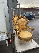 Throne chair used for sale  GRAVESEND