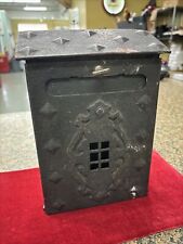 Caixa de correio de aço antiga casa decorativa de metal pendurada montagem na parede missão fundida comprar usado  Enviando para Brazil
