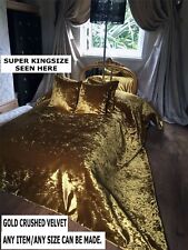 Gold crushed velvet for sale  BRADFORD