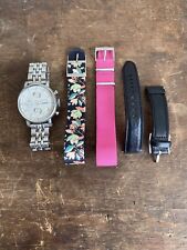Used, fossil watch women silver with interchangeable bands for sale  Shipping to South Africa