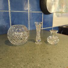 Three cut glass for sale  BOURNEMOUTH