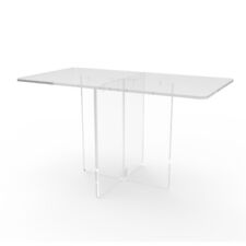 Mesa de café da manhã item devolvido 42x24x31" acrílico transparente plexiglass mesa comprar usado  Enviando para Brazil
