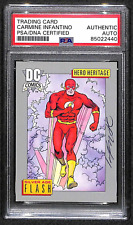 Carmine Infantino "Flash" 1991 DC Comics Signed Autographed Auto Rookie Card PSA for sale  Shipping to South Africa