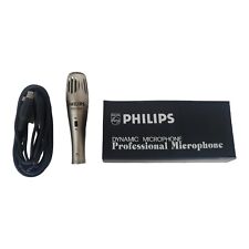 Micrófono dinámico profesional Phillips PH-309 raro difícil de encontrar equipo de audio con estuche segunda mano  Embacar hacia Argentina