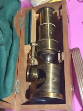 Brass microscope old for sale  SOUTHSEA