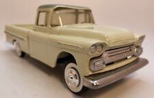 Chevrolet Apache 1959 camioneta pickup Fleetside SMP promoción 1/25 marfil y verde XLNT, usado segunda mano  Embacar hacia Argentina