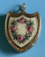 Antique engraved enamel for sale  HELSTON