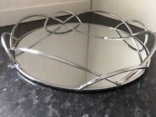 Mirrored tray metal for sale  CONWY