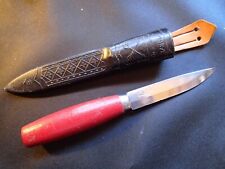 UNUSED VINTAGE KNIFE MORA   w SHEATH &  WOOD HANDLE SWEDEN SWEDISH for sale  Shipping to South Africa