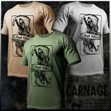 Usado, Camiseta Metralhadora Death Follows Infantaria Atirador Combate Grunt Tática comprar usado  Enviando para Brazil