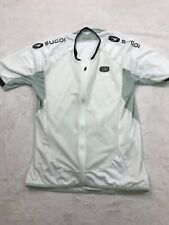 Camiseta deportiva de escalada de ciclismo SUGOI para mujer grande blanca con cremallera completa 3 bolsillos traseros #3113 segunda mano  Embacar hacia Argentina