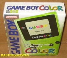 Console de jogos portátil Game Boy Color caixa aberta verde limão kiwi comprar usado  Enviando para Brazil