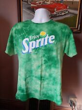 Camiseta manga curta Enjoy SPRITE corante verde ~ tamanho adulto grande comprar usado  Enviando para Brazil