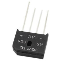 2 peças 8A 800V retificador ponte completa diodo preto RS808 4 pinos substituível RS807 comprar usado  Enviando para Brazil