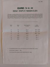 Quad disc input for sale  MACCLESFIELD