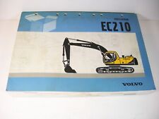Usado, VOLVO EC210 Escavadeira Trator Esteira Peças Manual Lista de Livros Catálogo  comprar usado  Enviando para Brazil