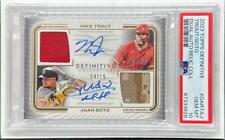 Camiseta 2023 Topps Definitive Mike Trout Juan Soto Dual GU autografada #04/15 PSA 10 GEM comprar usado  Enviando para Brazil