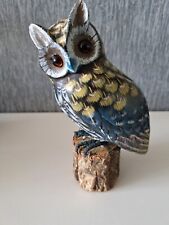 Wooden owl ornament for sale  UPMINSTER