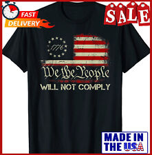 Camiseta American Flag 1776 Flag We The People I Will Not Comply S-5XL segunda mano  Embacar hacia Argentina