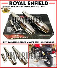 RED ROOSTER Performance Stellar Exhaust For Royal Enfield Interceptor 650GT 650 for sale  Shipping to South Africa