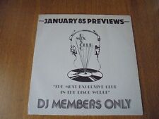 January 1985 previews for sale  DUDLEY