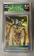 Star Wars C-3PO Vara de Oro Error REIMPRESIÓN Tarjeta Personalizada Calificada 9.5 Scc segunda mano  Embacar hacia Argentina