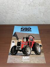 brochure prospekt PROSPECTUS TRACTEUR MASSEY FERGUSON 592 tractor-traktor-someca comprar usado  Enviando para Brazil