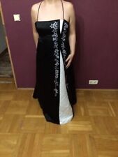 Suknia balowa czarna, vintage, ze wzorem, elegancka, długa suknia wieczorowa na sprzedaż  PL