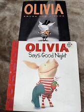 Lote de 2 OLIVIA -Olivia diz boa noite e Olivia salva o circo, usado comprar usado  Enviando para Brazil