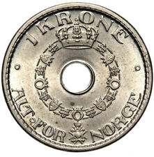 Norwegia - król Haakon VII. - moneta - 1 korona 1947 ⚒ - Połysk stemplowy UNC na sprzedaż  PL