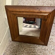 Vintage Square Solid Wood Frame Square Wall Mirror 11-1/2"x11-1/2" for sale  Shipping to South Africa