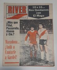 DIEGO MARADONA - BETO ALONSO - Revista River # 1880 - Febrero 1981 Argentina segunda mano  Argentina 
