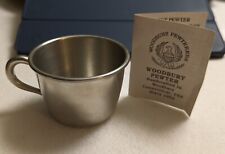Woodbury Pewter Early American Child Cup plus paperwork, 5 oz, 3" diameter for sale  Shipping to South Africa