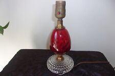 Lâmpada de vidro vintage globo vermelho/cristal da era 1940–50 comprar usado  Enviando para Brazil