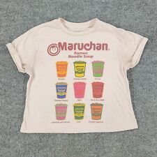 Camisa Maruchan para mujer mediana rosa ramen sopa de fideos torso gráfico cuello redondo, usado segunda mano  Embacar hacia Argentina