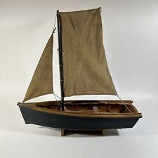 Wooden Sail boat Model Decor With Display Stand. 18x18 Approximately. for sale  Shipping to South Africa