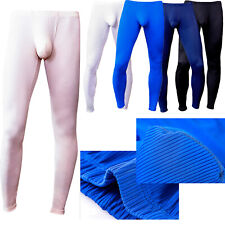 Men's Athletic Compression Pants Base Layer Bulge Pouch Bottoms Workout Tights, used for sale  Shipping to South Africa