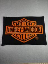 Used, Harley Davidson Motorcycles Biederlack Pillowcase Black and Orange 26.5" x 18" for sale  Shipping to South Africa