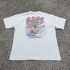 Vintage Parasail City Clearwater Beach Florida T-Shirt Mens Large Made USA Gray for sale  Shipping to South Africa