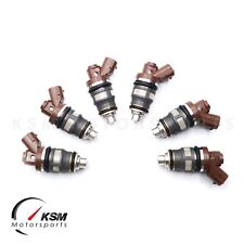 6x 650cc fit Denso Side Feed Fuel Injectors for TOYOTA Supra 2JZ 1JZ GTE 1J 2J for sale  Shipping to South Africa
