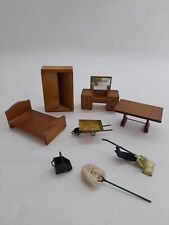 Bundle Vintage Miniature Wooden Brass dolls house furniture Barton Beerage etc, used for sale  Shipping to South Africa