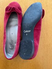 Gabor red suede for sale  BEACONSFIELD