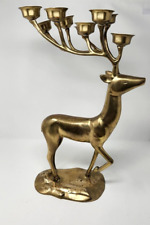 Brass reindeer candle for sale  Lunenburg